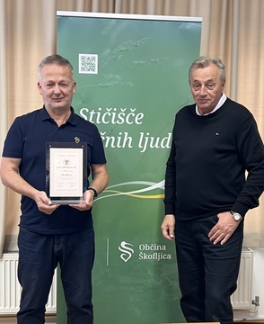 OBČINA ŠKOFLJICA PONOVNO MED PREJEMNICAMI ZLATEGA ISSO CERTIFIKATA