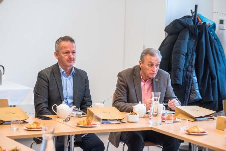 Srečanje InnoCom in naša podžupana, Bojan Božič in Boris Zupančič