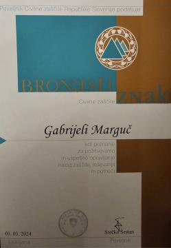 Podelitev priznanj Civilne zaščite Slovenije