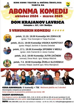 GLEDALIŠKI ABONMA OBČINA ŠKOFLJICA 2024/25